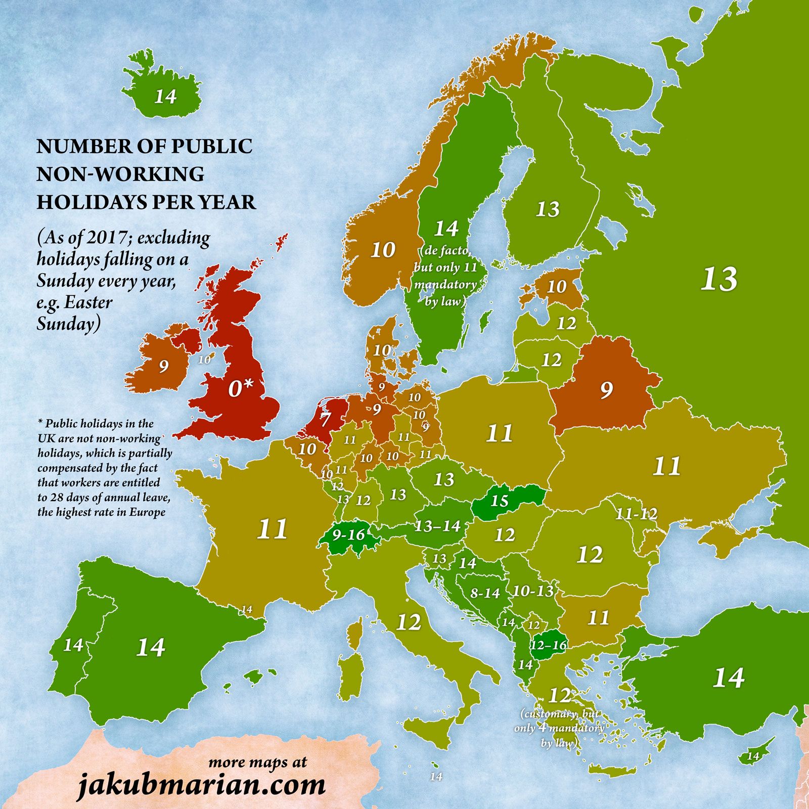 Slováci majú takmer najviac štátnych sviatkov v Európe. Tesne nás